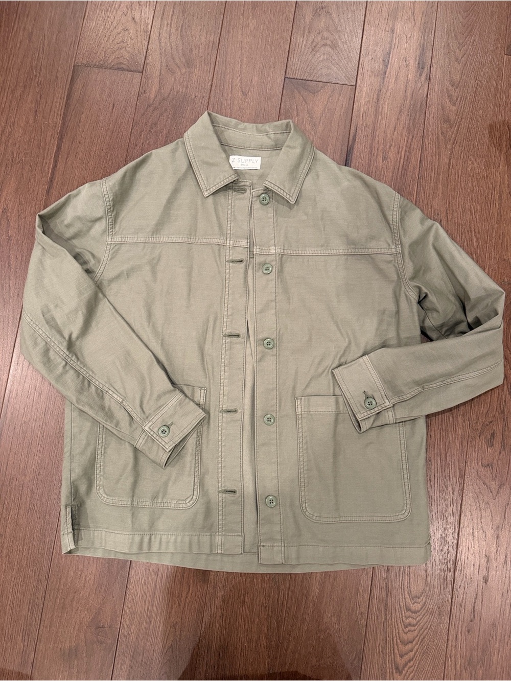 Z Supply Olive Green Utility Jacket - Picture 2 of 7